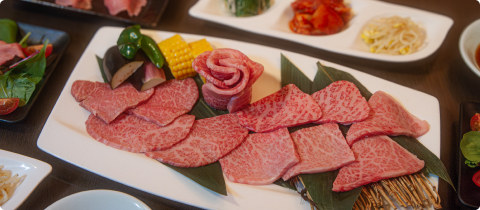 厳選した常陸牛が味わえるコース